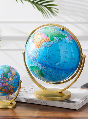 创意简约3d立体地球仪摆t件装饰儿童房教室学生宿舍桌面家居装饰