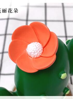 ins仿真仙人掌盆栽室内桌面多肉植物摆件客厅电视柜书架家居装饰