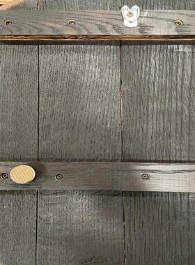 新品独立站创意木制酒架壁挂墙上收纳摆件 酒水展示台挂件装饰品