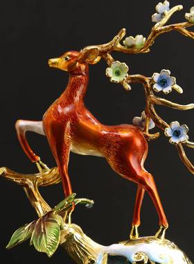 新中式珐琅CF-06123彩葫摆件客厅玄关办公室家居轻奢葫饰芦件家芦