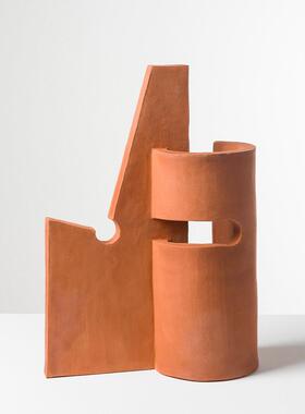 北欧轻奢创意银杏叶样板间客视EMJ柜厅电装饰家摆件高级感小众居