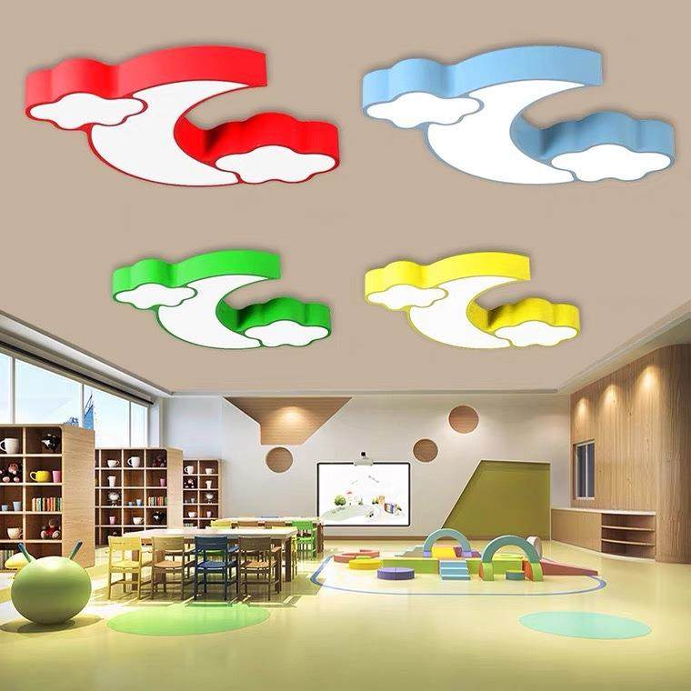 幼儿园led吊灯母婴店儿童乐堡云朵星星太阳月亮灯创意造型吸顶灯,淘宝优惠券,粉丝福利购,淘宝优惠卷