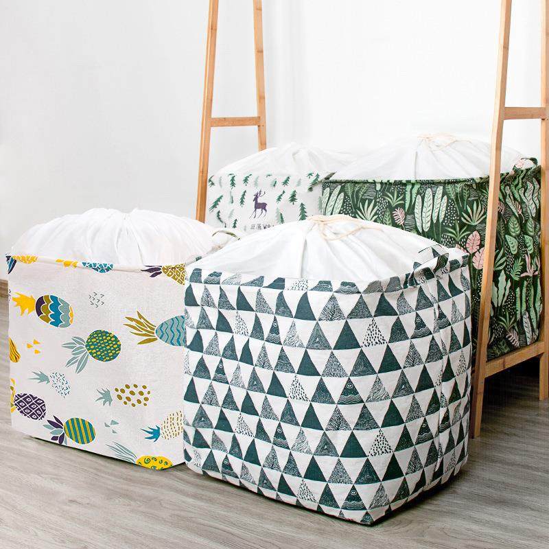 小布点加厚棉麻束口袋防水大容量 家用棉被收纳袋搬家打包袋,淘宝优惠券,粉丝福利购,淘宝优惠卷