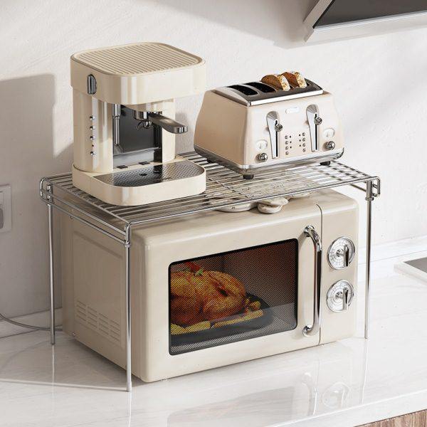 304不锈钢微波炉架子厨房置物架台面烤箱收纳架储物架橱柜分层架,淘宝优惠券,粉丝福利购,淘宝优惠卷