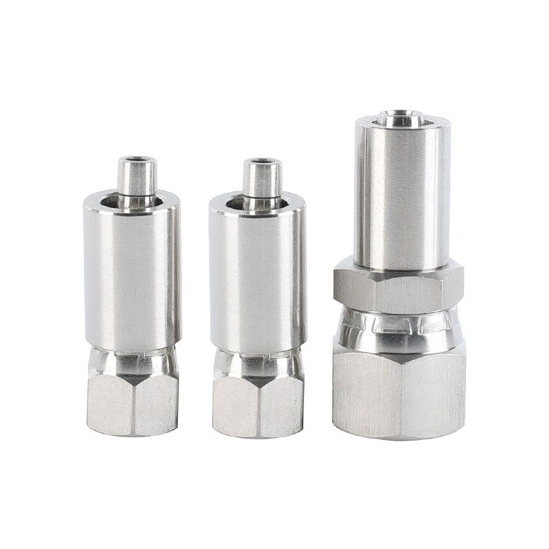 不锈钢高压油管接头扣压式三件套液压胶管接头宝塔油管螺纹接头,淘宝优惠券,粉丝福利购,淘宝优惠卷