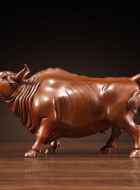 紫铜故宫五福铜牛摆件五牛图牛年摆设生肖牛乔迁开业礼品