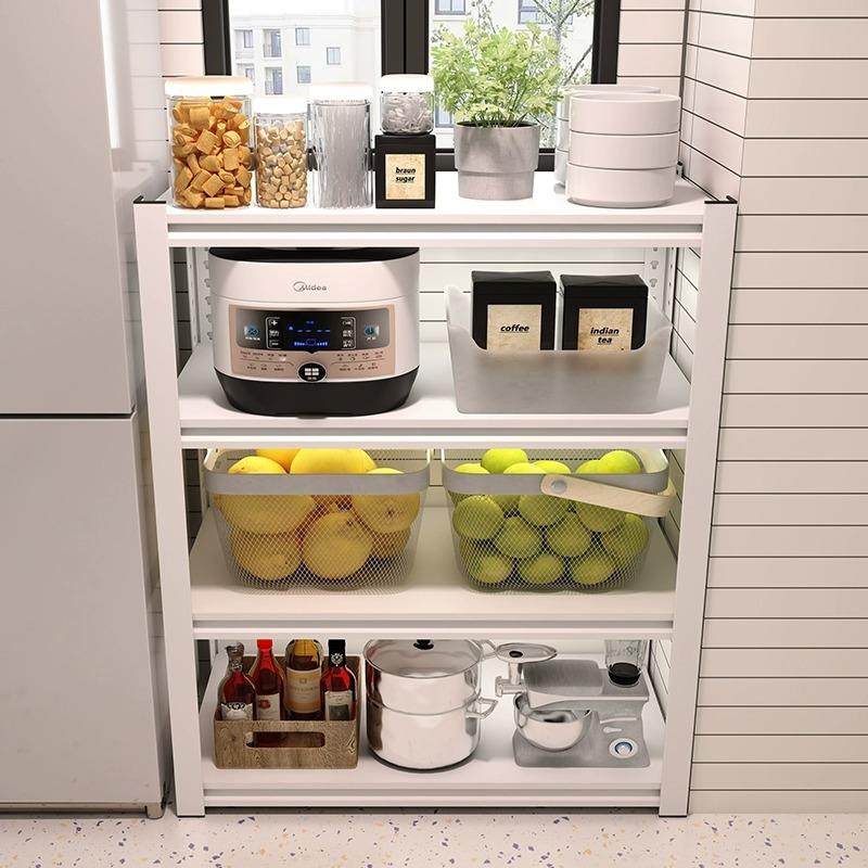 厨房置物架落地多层多功能家用微波炉烤箱收纳架橱柜货架钢制架子,淘宝优惠券,粉丝福利购,淘宝优惠卷