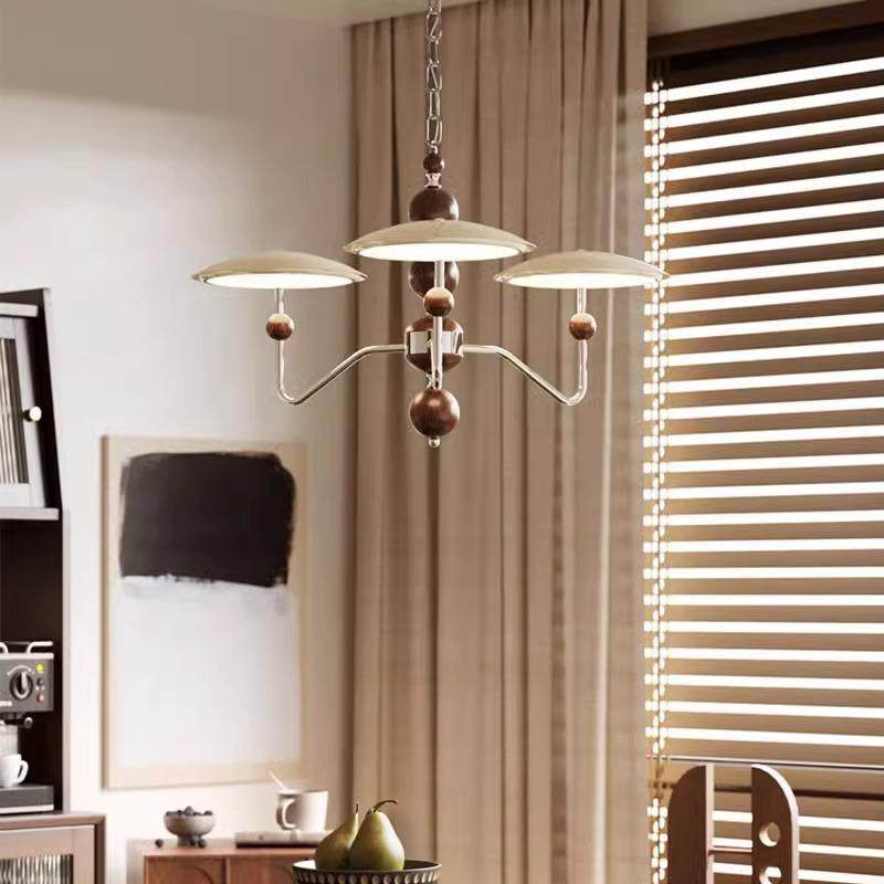 法式奶油风客厅吊灯中古星轨吊链大厅普瑞护眼主灯木纹餐厅卧室灯,淘宝优惠券,粉丝福利购,淘宝优惠卷