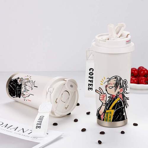 咒术回战周边保温杯五条悟夏油杰伏黑惠乙骨忧太大容量不锈钢杯子 - 图3