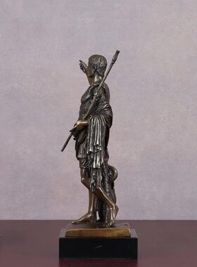 罗马皇帝屋大维铜像雕塑家居装饰品电视酒柜玄关展示架办公室摆件