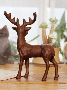 美欧式铸铁鹿酒柜装饰品铁艺摆件家居创意工艺礼物实用送乔迁礼品