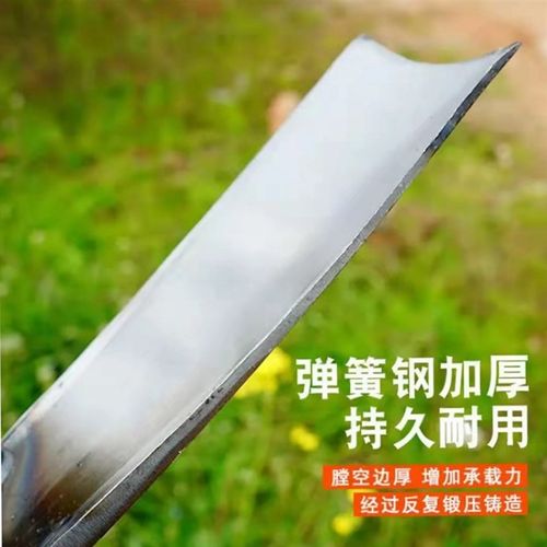 农用锄头锰钢弹簧钢锄草开沟锄头挖地农民翻地R松土神器种地锄头 - 图1