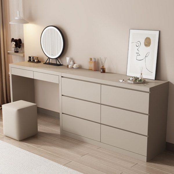 梳妆台卧室现代简约斗柜化妆台一体组合新款高级床尾收纳柜化妆桌,淘宝优惠券,粉丝福利购,淘宝优惠卷
