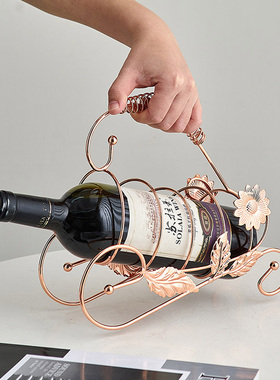 客厅酒柜红酒架摆件轻奢高档红酒杯架家用电视柜铁W艺酒架玄关装