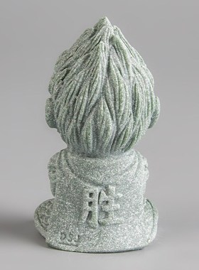 青砂石大圣鱼缸假山造景新中式家居创意M国潮桌面装饰茶宠摆件