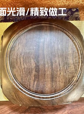 黑檀木底座花盆花瓶鱼缸底座实木摆件托J架石头茶壶摆件奇石底座