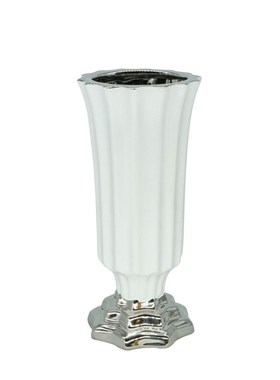 欧式奶油白色陶瓷花瓶高级感客厅C玄关卧室插花器装饰摆件一件代