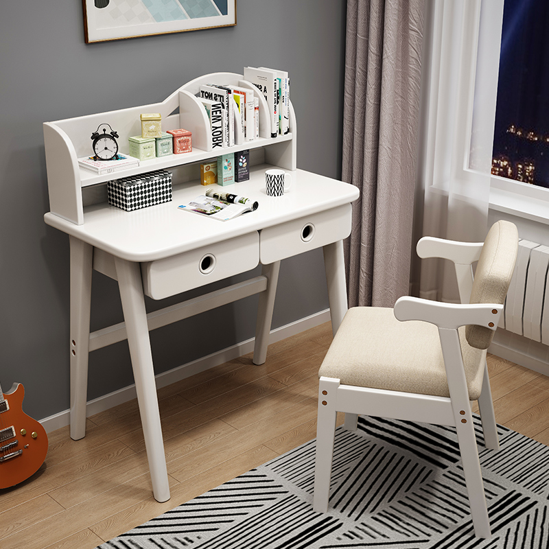 Children's study table all solid wood desk primary and secondary school students junior high school student desk desk and chair set 60/70/80cm