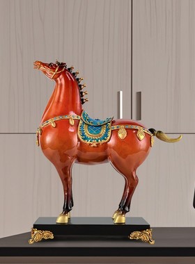 马到成功马摆件办公室领导高档客厅电视柜酒柜R装饰品乔迁开业礼