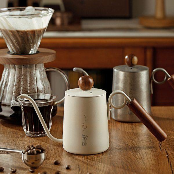 Bincoo指环手冲咖啡壶家用不锈钢户外长嘴细口壶挂耳滴滤式咖啡,淘宝优惠券,粉丝福利购,淘宝优惠卷