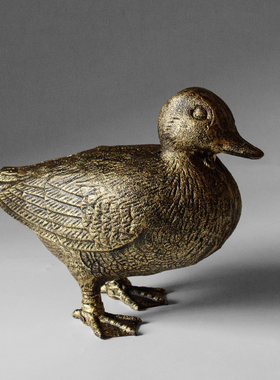 欧式复古抬头铸铁创意鸭子田园风格乡村庭院摆件小Y清新家居饰品