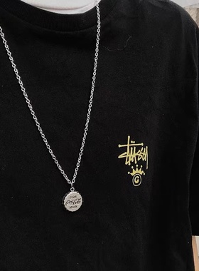 纯钛o字项链焊口超轻防敏佛牌3mm细丸链子条日潮复古Y男女吊坠吊