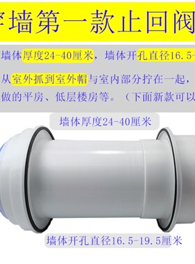 抽油烟机砖墙出口玻璃窗出风口排风口排烟管止回阀厨房挖孔烟管