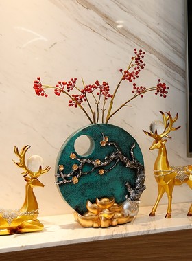 创意鹿摆件家居饰品客厅玄关酒柜装饰F工艺品乔迁新居礼品开业招