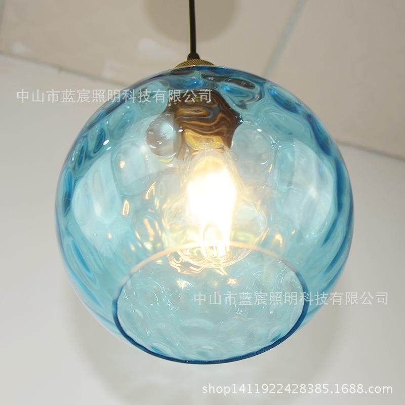 简约现代创意餐厅水纹灯罩圆球玻璃吊灯卧室艺术家用装饰灯饰中山,淘宝优惠券,粉丝福利购,淘宝优惠卷