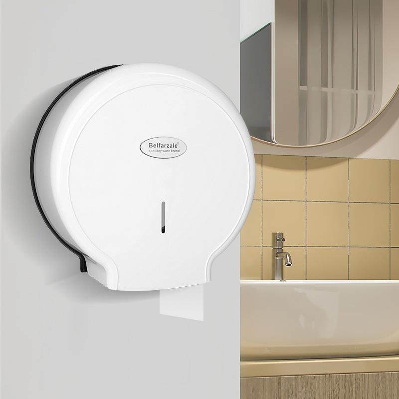 酒店宾馆家用厕所公共卫生间大盘纸巾盒免打孔壁挂式大卷纸盒防水,淘宝优惠券,粉丝福利购,淘宝优惠卷