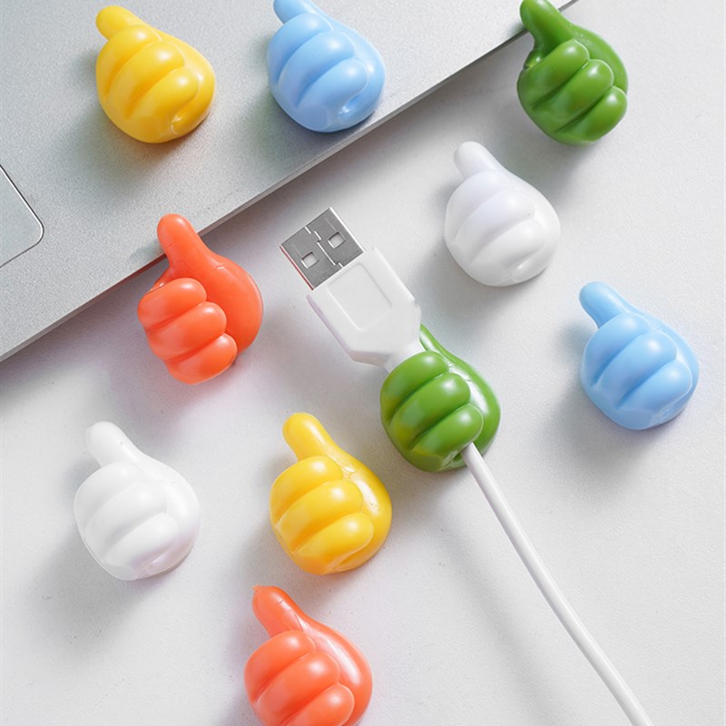 大拇指多功能挂钩粘钩创s意理线器电线固定器强力无痕免打孔整理 - 图0