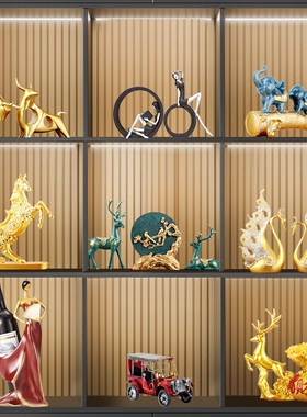 2024新款春节新年新家居装饰品客厅电视酒柜摆件轻V奢高档高端创