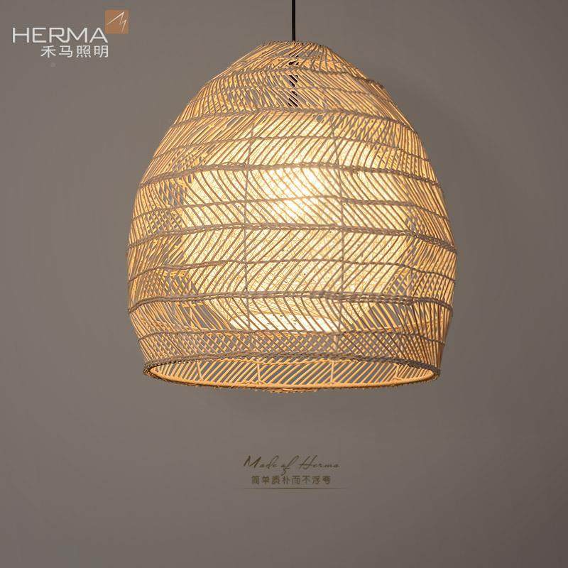 日957式吊餐艺厅吧台灯卧室书房茶室藤编中式田园民宿榻榻米藤吊,淘宝优惠券,粉丝福利购,淘宝优惠卷