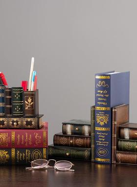 复古创意笔筒钥匙收摆小件办关公桌家用物纳t1523275件玄书房装饰