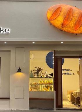 牌仿真包大面模型雕ALALali挂立塑体发光面包店烘焙店门头壁挂装