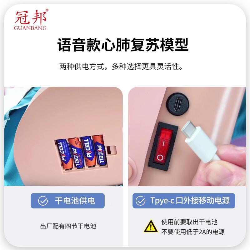 全身肺复苏心模拟人(简Z配)急教学模型581训练模型K/C救PR810A - 图0