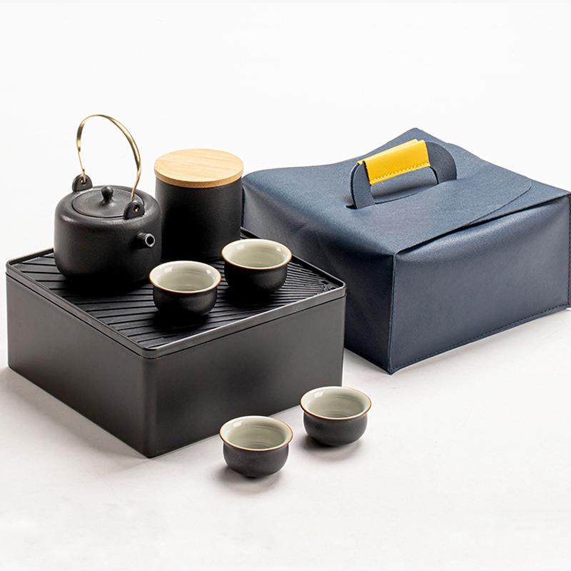 黑陶旅行16770夫茶套装四户外出差具泡茶茶壶露营功随行便携车载,淘宝优惠券,粉丝福利购,淘宝优惠卷