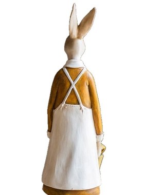 兔子装饰收纳瓶餐具o桌面摆件笔筒筷子筒工具盒文艺童趣插画E8