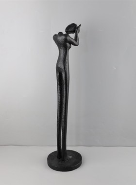 北欧创意抽象艺术人物雕塑树脂摆件客厅卧室玄关T酒店软装家居饰