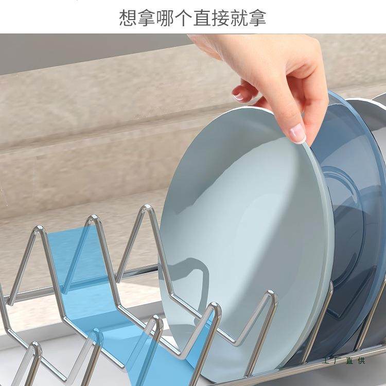 碗碟收纳架不锈钢沥水碗盘架抽屉柜内沥碗架厨房橱柜碟子盘子收纳,淘宝优惠券,粉丝福利购,淘宝优惠卷