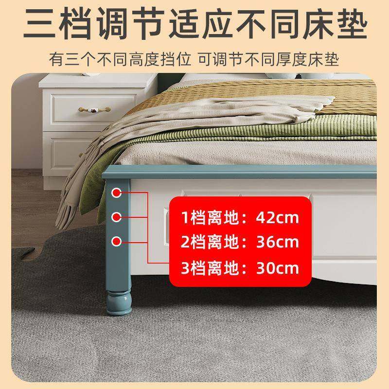 实木儿童床男孩单人床1.5米欧式1.2m卧室床美式青少年女孩公主床,淘宝优惠券,粉丝福利购,淘宝优惠卷