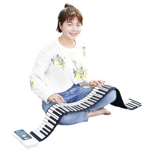 手卷电子钢琴88键加厚版键盘初学手卷电子琴手卷钢琴跨境货 - 图3