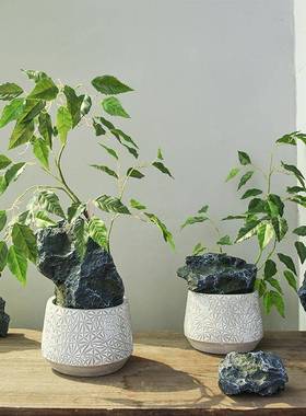 仿真石头造景玻璃钢造景石人造景观石院子庭院布置假山装饰假石头