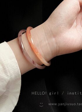 一步一响 新中式国风手镯女清冷风高级感叮当镯细圆条显白手配饰