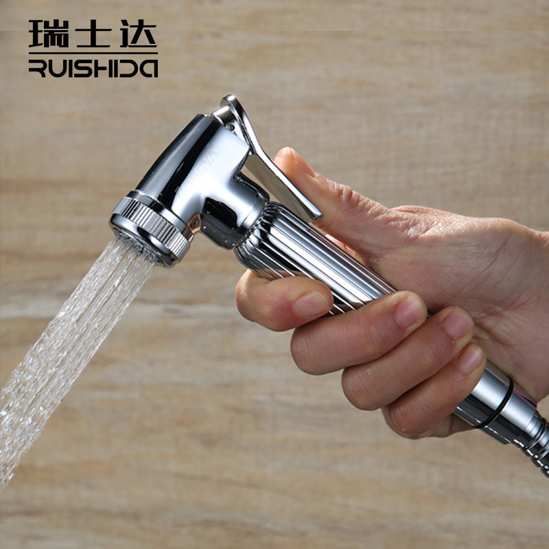 马桶喷枪套装 全铜增压花洒手持花洒妇洗器净身器冲洗器增压喷头,淘宝优惠券,粉丝福利购,淘宝优惠卷