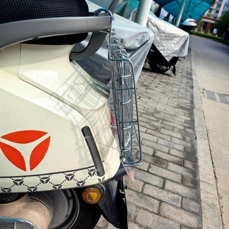 幼兽机车改c装边包侧边收纳筐挂钩式折叠车筐踏板摩托尾箱后置收 - 图3
