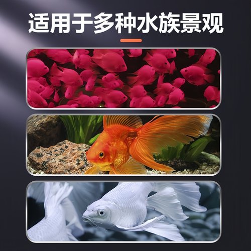 鱼缸灯led专用观赏照明节能RGB潜水增艳变色氛围高亮龙鱼神灯防水 - 图3
