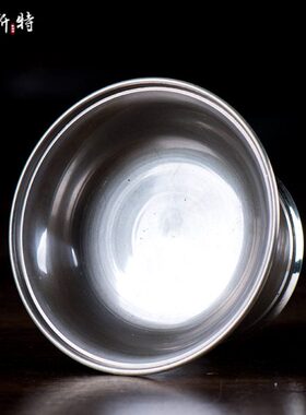 铜贡杯 尼泊尔手工青铜护杯法杯摆件 藏式家用圣水杯 财神净水杯