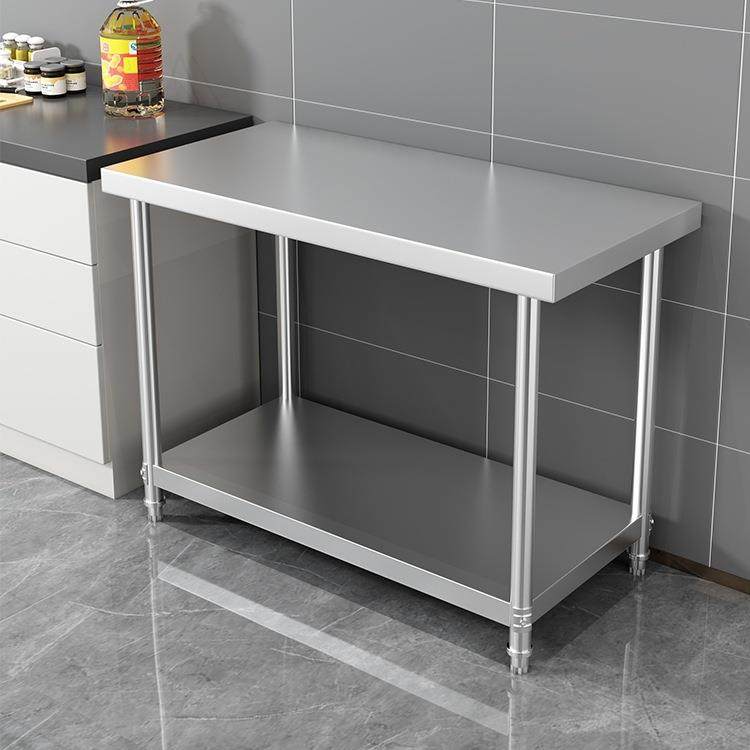 加厚不锈钢切菜桌面三层落地置物架单层灶台架两层饭店后厨打包台,淘宝优惠券,粉丝福利购,淘宝优惠卷