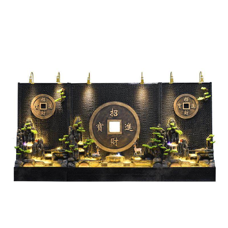 大型水幕墙庭院假山鱼池别墅玄关屏风酒店流水墙造景花园喷泉摆件,淘宝优惠券,粉丝福利购,淘宝优惠卷